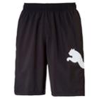Men's Puma Big Cat Woven Shorts, Size: Medium, Black