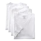 Big & Tall Croft & Barrow&reg; 4-pk. V-neck Tee, Men's, Size: Xl Tall, White