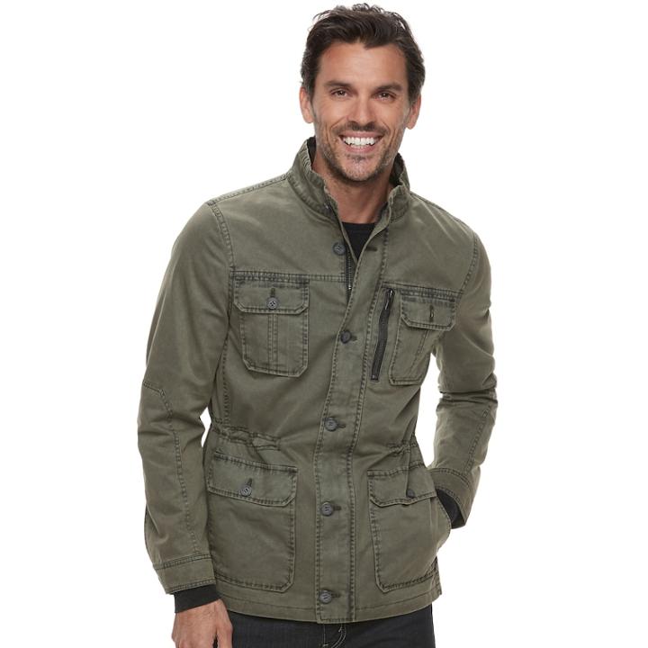Men's Marc Anthony 4-pocket Twill Field Jacket, Size: Xl, Med Green