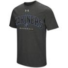 Men's Under Armour Seattle Mariners Reflective Arch Tee, Size: Medium, Dark Grey