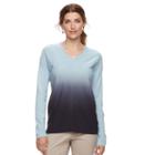 Women's Napa Valley Dip-dye Sweater, Size: Xl, Blue (navy)