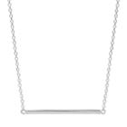 Sterling Silver Bar Necklace, Women's, Size: 18, Grey