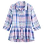 Girls 4-10 Jumping Beans&reg; Patterned Tunic Top, Girl's, Size: 7, Blue (navy)