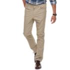Men's Apt. 9&reg; Premier Flex Slim-fit 5-pocket Pants, Size: 34x32, Med Beige
