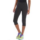 Women's Tek Gear&reg; Core Lifestyle Capri Yoga Leggings, Size: Medium, Dark Grey