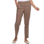 Petite Croft & Barrow&reg; Classic Pull-on Mid-rise Sateen Jeans, Women's, Size: 16p-short, Med Beige