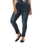 Juniors' Plus Size Mudd&reg; High-waisted Ankle Jeggings, Teens, Size: 18, Blue