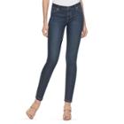 Women's Jennifer Lopez Skinny Jeans, Size: 6 Short, Dark Blue