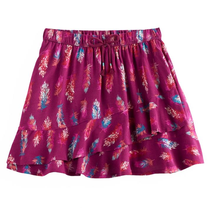 Girls 4-12 Sonoma Goods For Life&trade; Smocked Skort, Size: 4, Med Purple