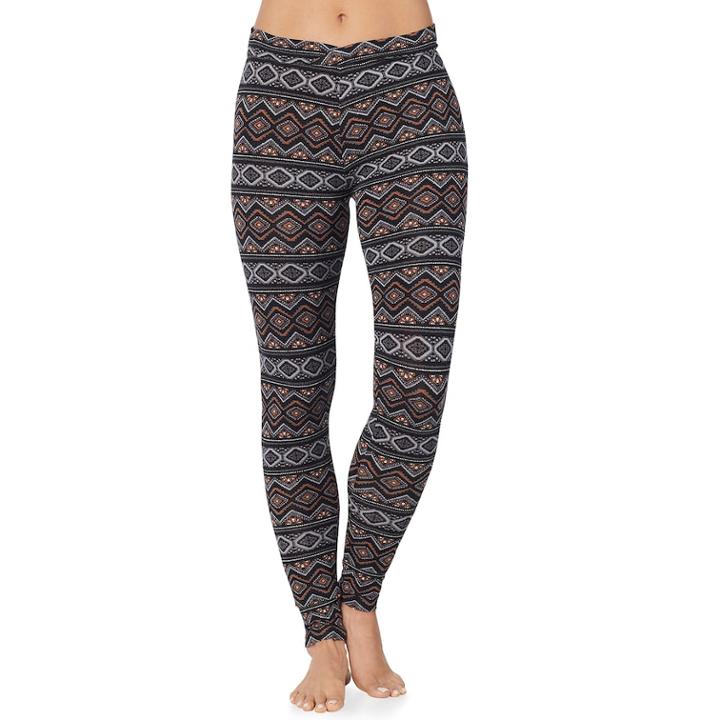 Women's Cuddl Duds Softwear Leggings, Size: Small, Grey (charcoal)