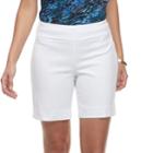 Women's Dana Buchman 8-in. Pull-on Shorts, Size: Large, Natural