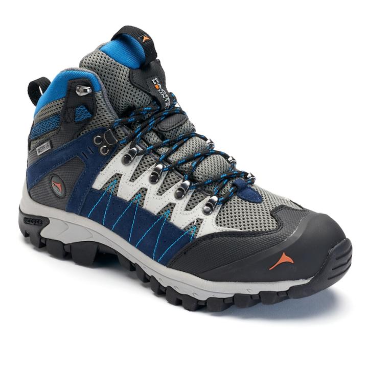 Pacific Mountain Descend Men's Waterproof Hiking Boots, Size: Medium (10.5), Blue