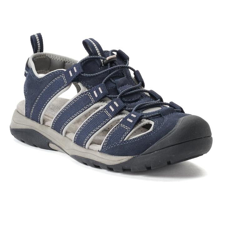 Croft & Barrow&reg; Legato Men's Ortholite Fisherman Sandals, Size: Medium (11), Blue (navy)