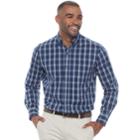 Men's Dockers Classic-fit Comfort Stretch Button-down Shirt, Size: Xxl, Blue