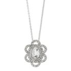 Lc Lauren Conrad Simulated Crystal Flower Pendant Necklace, Women's, Silver