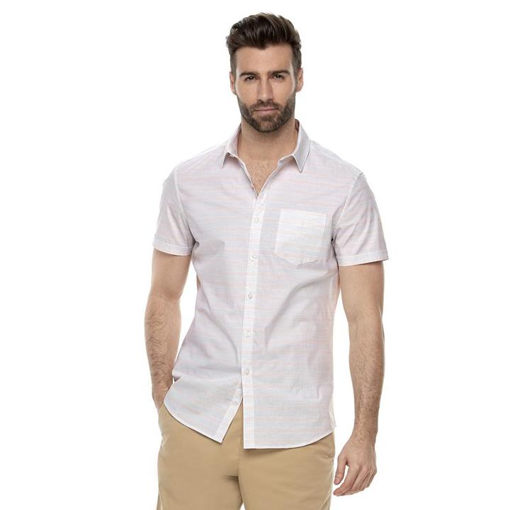 Men's Marc Anthony Slim-fit Stretch Button-down Shirt, Size: Large, White