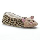 Women's So&reg; Critter Ballerina Slippers, Size: Medium, Med Brown