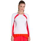 Women's Tail Savannah Long Sleeve Tennis Top, Size: Large, White
