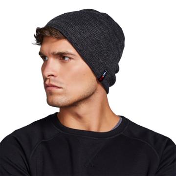 Men's Heat Keep Reversible Knit Heat-lined Beanie, Grey Other