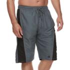 Big & Tall Champion Side-striped Microfiber Board Shorts, Men's, Size: 4xb, Dark Grey