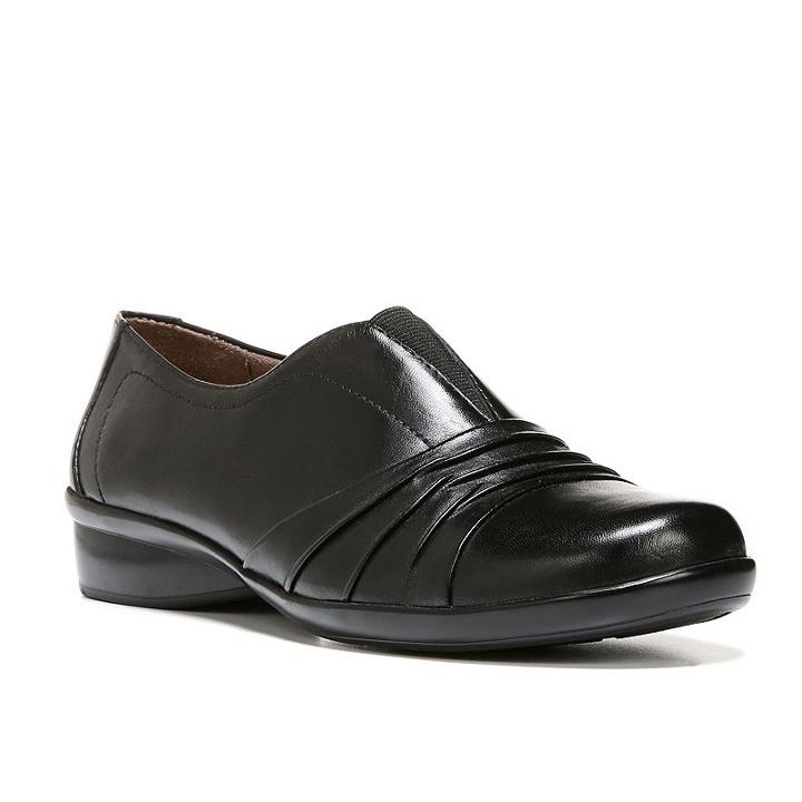 Naturalsoul By Naturalizer Crinkle Women's Slip-on Shoes, Size: Medium (5), Black