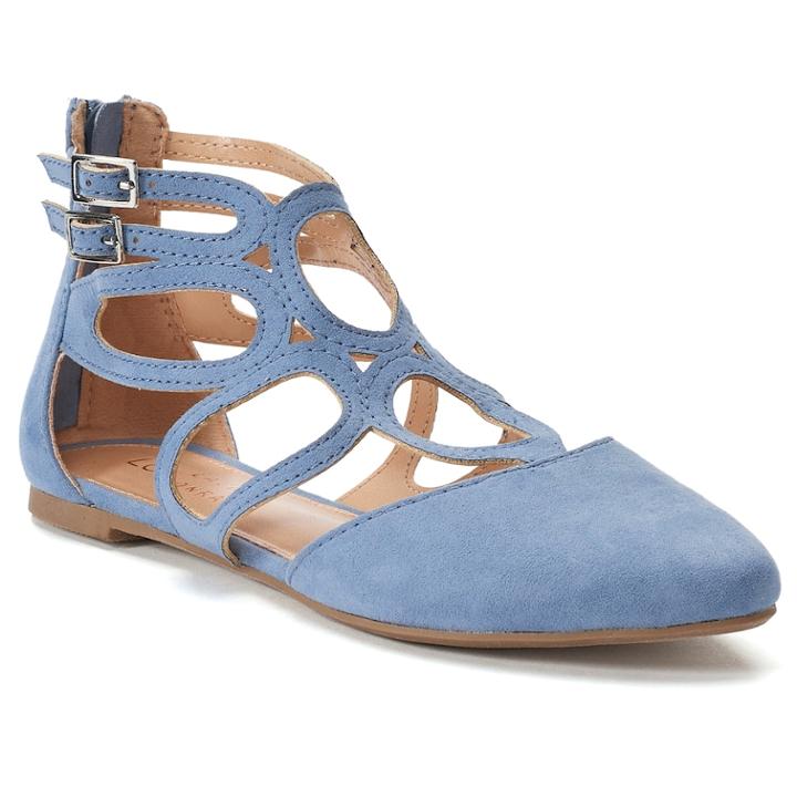 Lc Lauren Conrad Poem Women's Flats, Size: 7.5, Blue (navy)