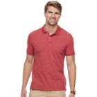 Men's Sonoma Goods For Life&trade; Flexwear Classic-fit Stretch Pique Polo, Size: Medium, Med Red