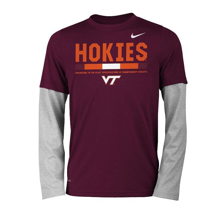 Boys 8-20 Nike Virginia Tech Hokies Legend Tee Set, Size: Xl 18-20, Red