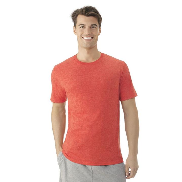 Men's Fruit Of The Loom Signature Breathable Crewneck Tees, Size: Xl, Med Red