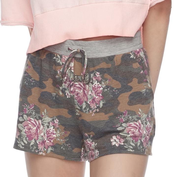 Juniors' Joe B Floral Shorts, Teens, Size: Xl, Green