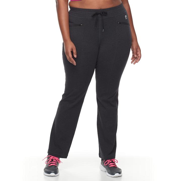 Plus Size Fila Sport Zip Pocket Pant, Women's, Size: 2xl, Light Grey