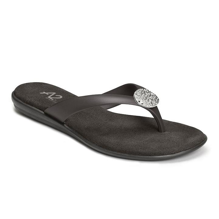 A2 By Aerosoles Too Chlose Women's Sandals, Size: Medium (8.5), Black