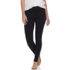 Women's Sonoma Goods For Life&trade; Solid Leggings, Size: M Long, Black