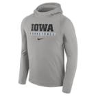 Men's Nike Iowa Hawkeyes Basketball Fleece Hoodie, Size: Medium, Grey Other