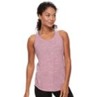 Women's Petite Tek Gear&reg; Racer Back Tank, Size: Xl Petite, Dark Pink