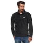 Men's Columbia Flattop Ridge Quarter-snap Fleece Pullover, Size: Xl, Grey (charcoal)