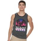 Men's Miami Vice Tank, Size: Large, Grey (charcoal)