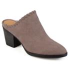Journee Collection Gigi Women's Heeled Mules, Size: 6.5, Lt Brown