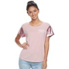 Juniors' Fifth Sun Weekends Please Sequin Sleeve Graphic Tee, Teens, Size: Small, Pink