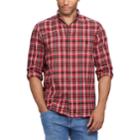 Big & Tall Chaps Classic-fit Plaid Flannel Button-down Shirt, Men's, Size: 4xb, Red