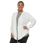 Plus Size Tek Gear&reg; Hooded Long Sleeve Wrap, Women's, Size: 1xl, Light Grey