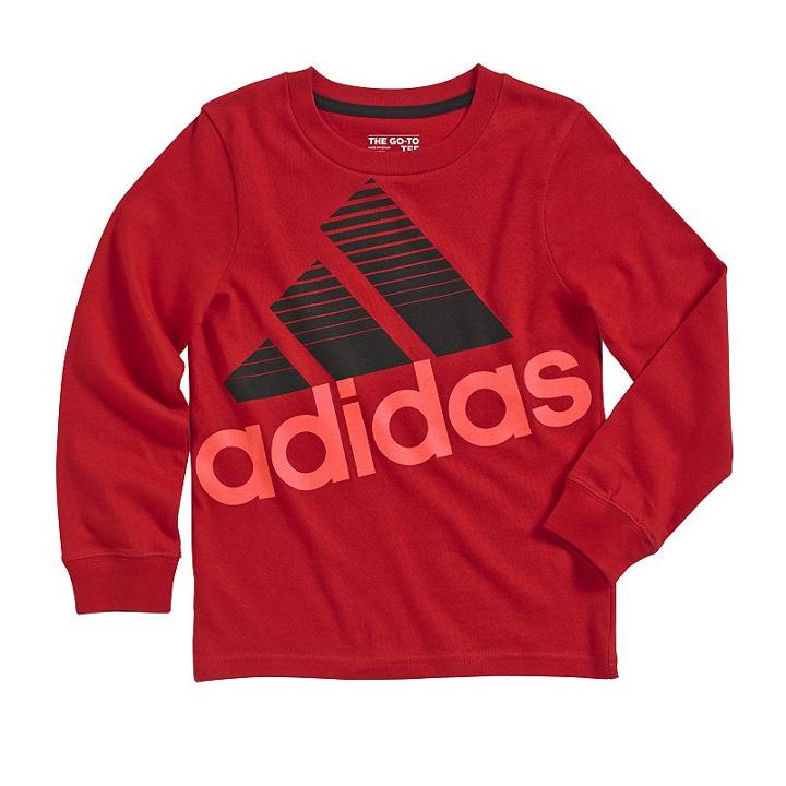 Boys 4-7x Adidas Go-to Power Tee, Boy's, Size: 4, Brt Red