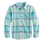 Boys 4-7x Sonoma Goods For Life&trade; Plaid Button Down Shirt, Size: 4, Med Blue