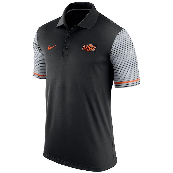 Men's Nike Oklahoma State Cowboys Early Season Polo, Size: Small, Black