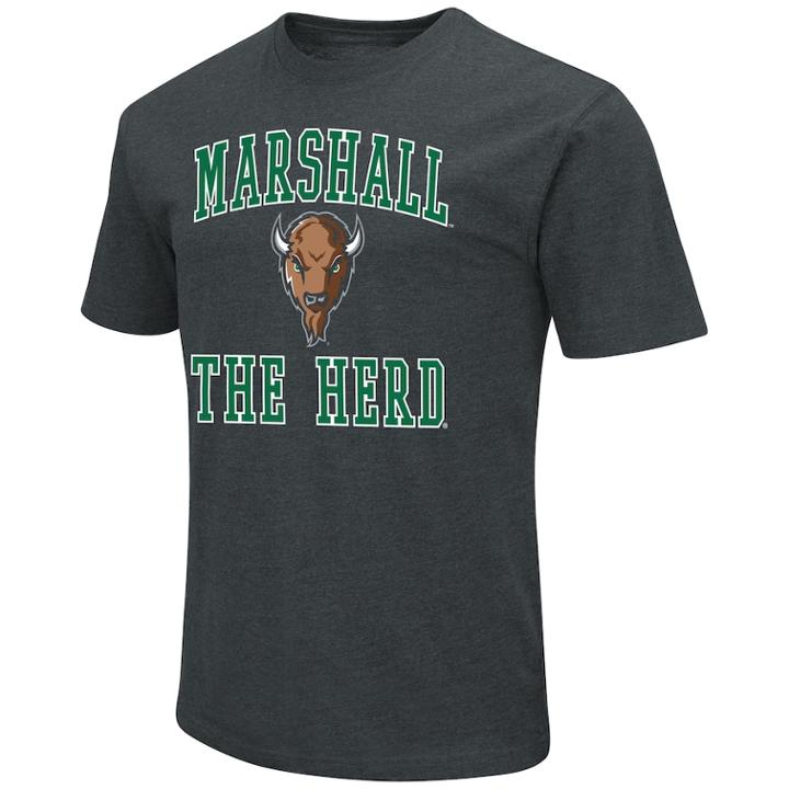 Men's Colosseum Marshall Thundering Herd Tee, Size: Large, Dark Green
