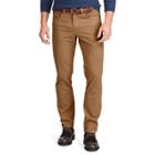 Men's Chaps Straight-fit Stretch 5-pocket Twill Pants, Size: 38x32, Brown