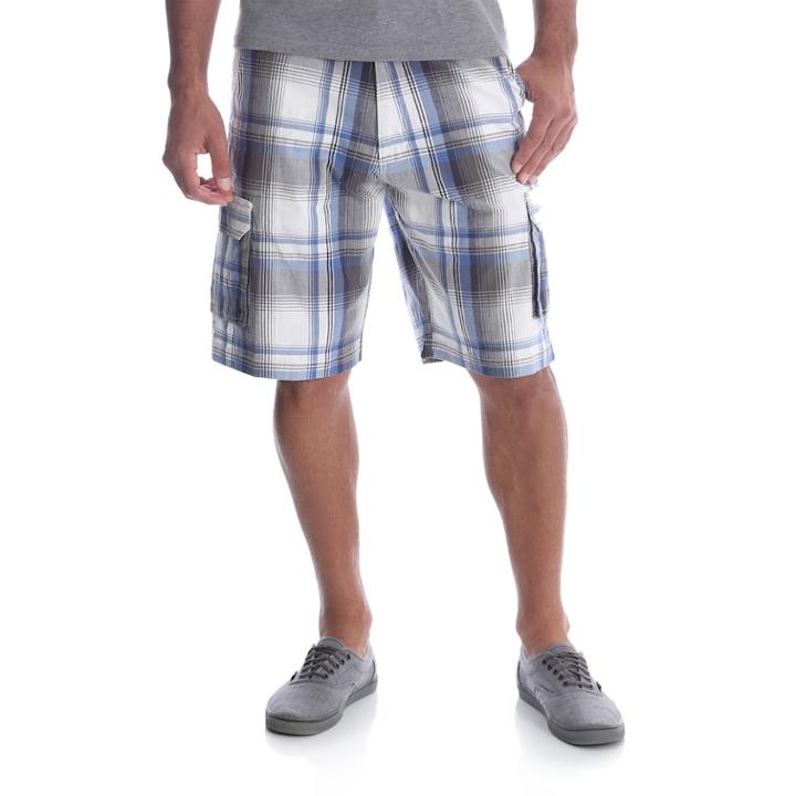Men's Wrangler Tampa Cargo Shorts, Size: 42 - Regular, Med Blue