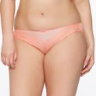 Plus Size Paramour By Felina Amber Sheer Lace Bikini Panty 635014, Women's, Size: 2xl, Desert Flower