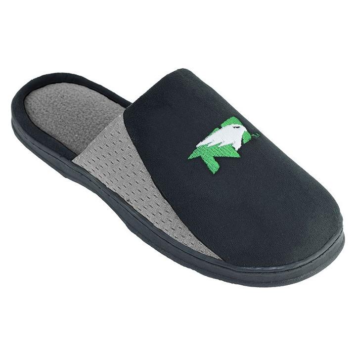 Men's North Dakota Fighting Hawks Scuff Slippers, Size: Large, Black