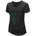 Women's Campus Heritage Michigan State Spartans Pocket Tee, Size: Small, Oxford